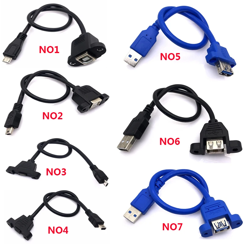 Cavo di prolunga USB tipo B maschio da 90 gradi ad angolo sinistro