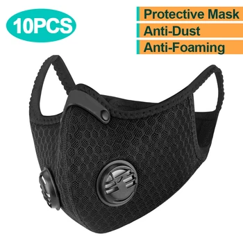 

Cycling Face Mask With Filter Activated Carbon Anti-Pollution Running Training MTB Road Bike Cycling Mask