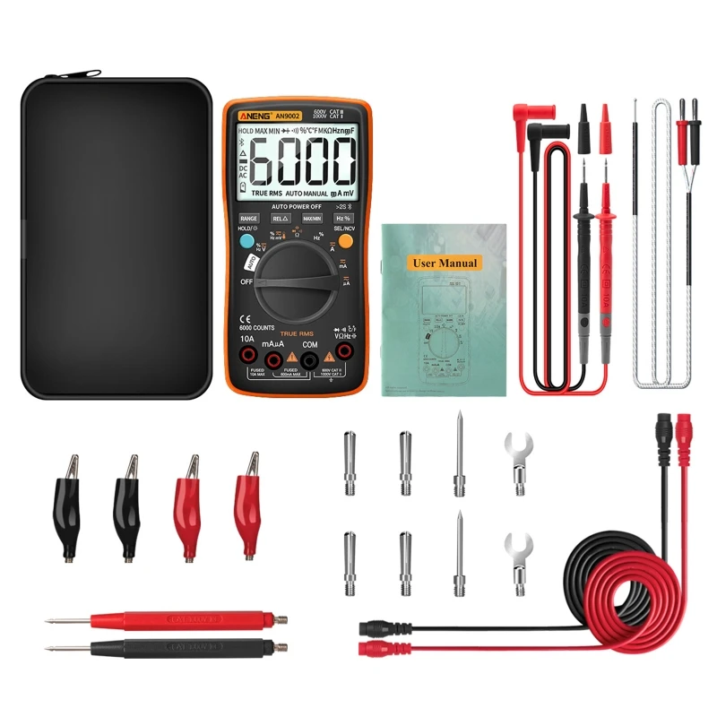 

AN9002 Bluetooth Digital Multimeter 6000 Counts True RMS Auto-Range AC/DC Volt G8TB