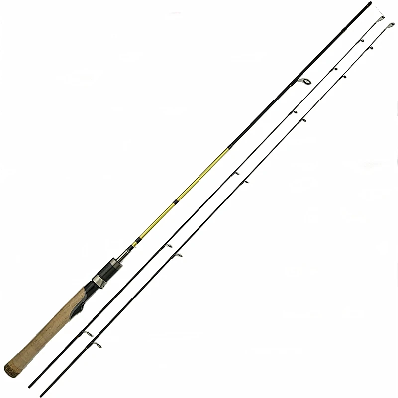 

602UL 1.8m ultralight spinning fishing rod carbon fiber solid tip 5.9 feet soft power lure 0.5-5g slow action stream trout pole