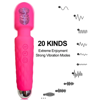 Mini Powerful AV Magic Wand Female Vibrator Sex Toys for Women Adult 18 G Spot Clitoris Stimulator Vibrator Masturbator Massager 2