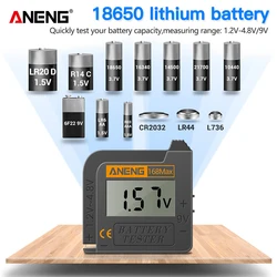 Testeur de capacité de batterie numérique professionnel 168Max, outil de test rapide de la capacité de batterie 1.2V 4.8V/9V, affichage LCD 