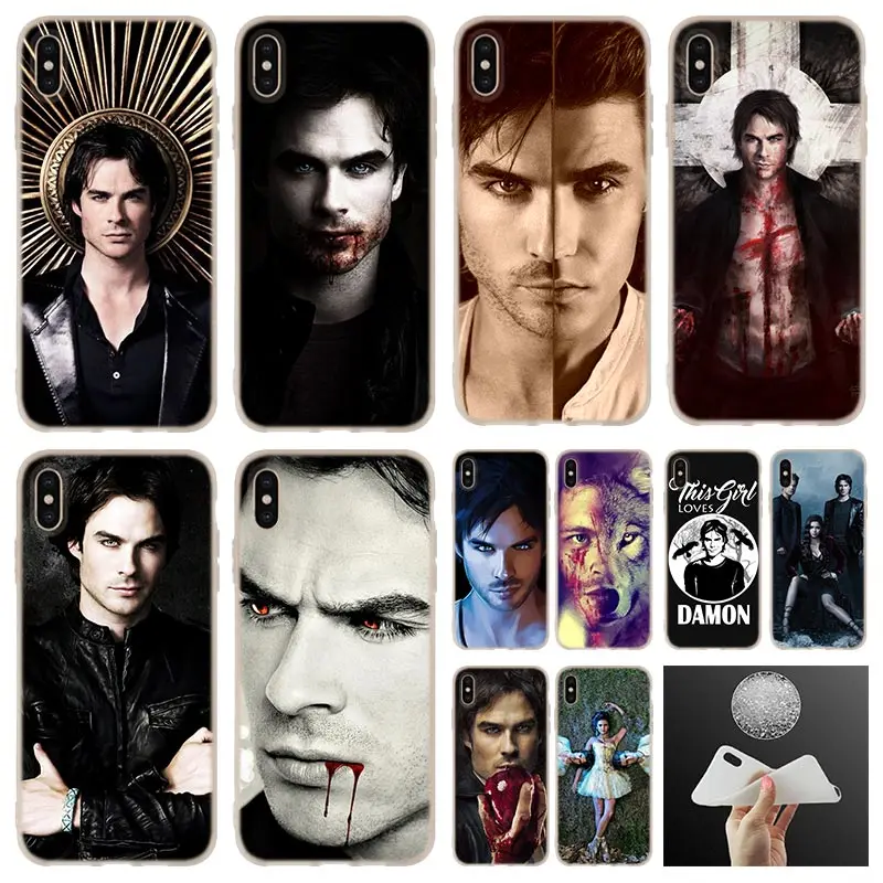 Vampire Diaries Damon Ian Somerhalder Phone Case cover For iPhone 11 Pro 7 8 Plus XR XS Max 4 5 5S SE 6 6s Funda Etui Cases | Мобильные