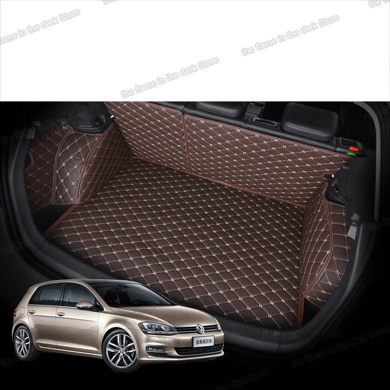 Lsrtw2017 кожаный коврик для багажника автомобиля грузовой Volkswagen Golf 7 Mk7 2012 2013 2014 2015 2016