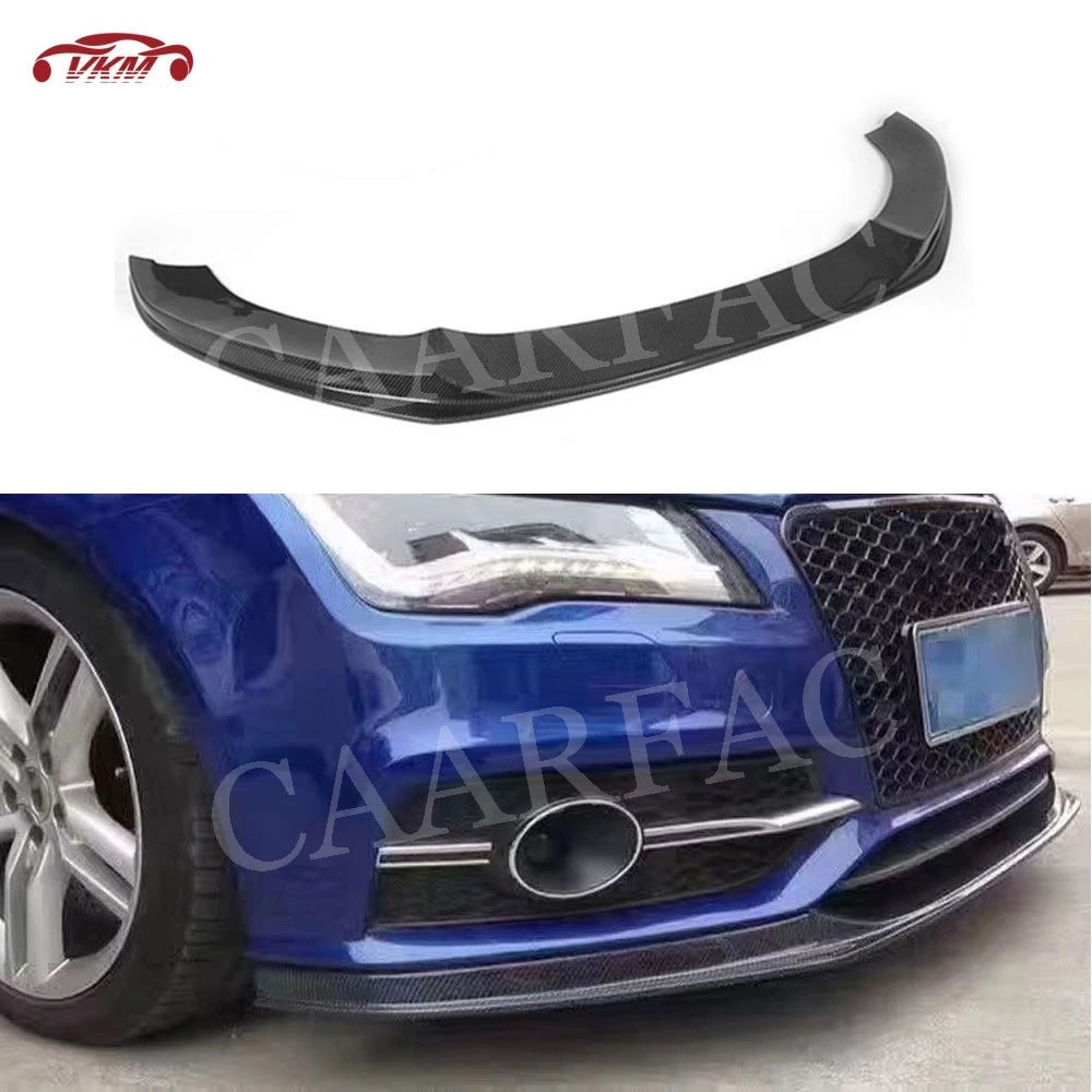 Передний спойлер для S7 из углеродного волокна разветвители Audi A7 Sline 2012 - 2015 FRP