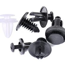 

100Pcs Mixed Car Clips Push Pin Door Trim Panel Bumper Fasteners Rivets 6 Sizes Door Trim Panel Retainer Fastener Kit