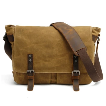 

Canvas Vintage Dslr Slr Camera Bag Shoulder Strap Case Casual Shoulder Messenger Pack For Canon For Sony Waterproof Bag(Khaki)