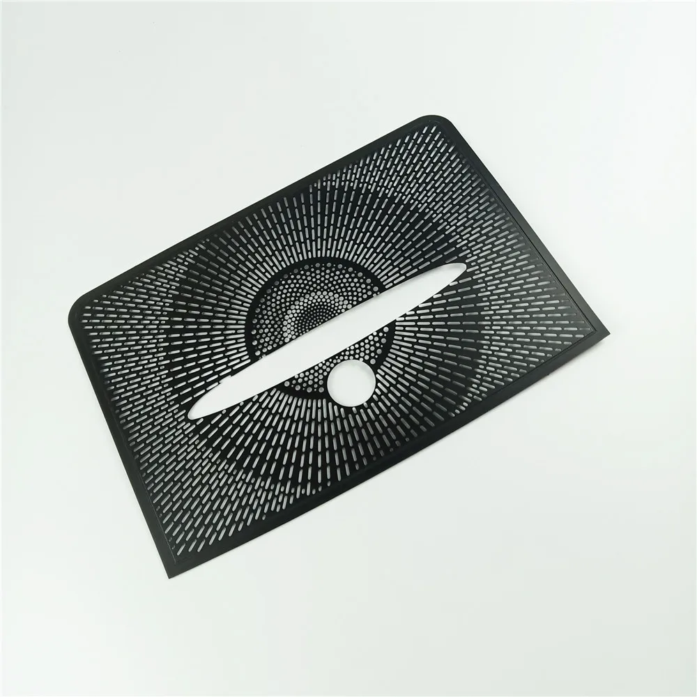 Черная панель аудио динамик Рог чистая Крышка Накладка для Mercedes Benz GLK X204 2013- алюминиевый сплав авто аксессуары