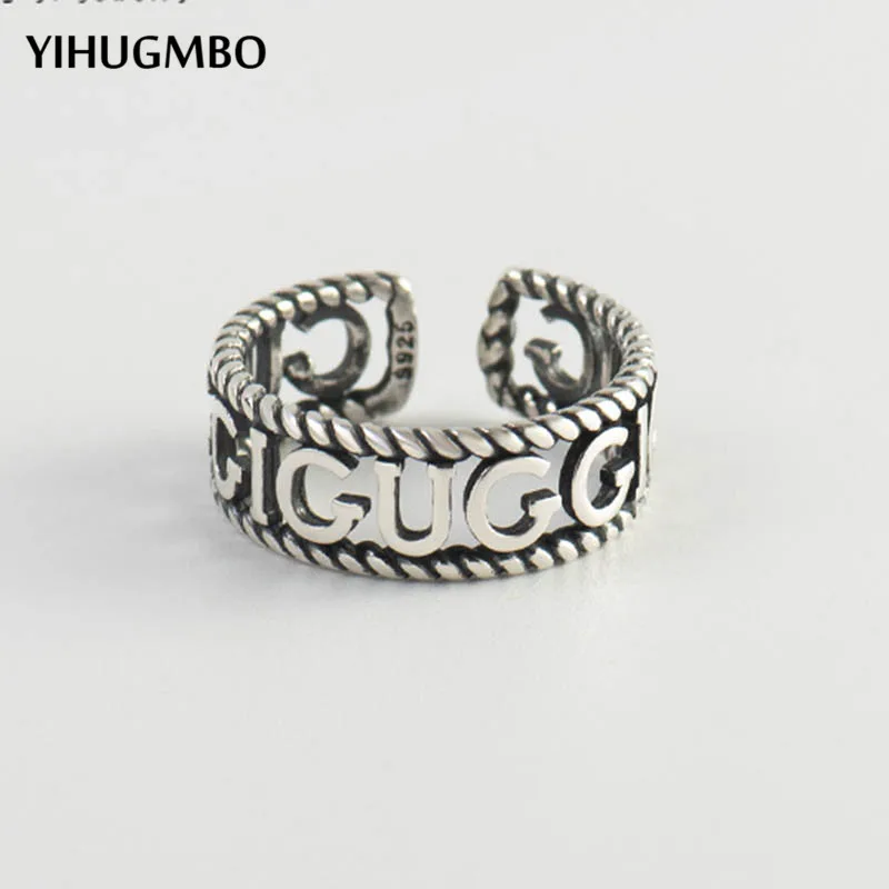 925 Sterling Silver GG ring