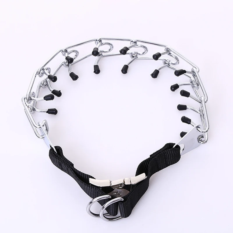 

Pinch Dog Training Chain Collar Iron Metal Prong Pet Choker Collars Dog Supplies Walking Training Tool Supplies