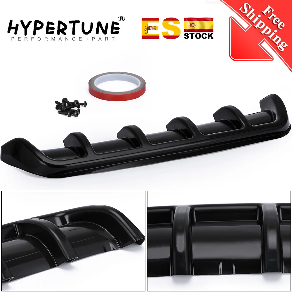 

Car Modification Universal Spoiler Chassis Fin Shark Fin Bending Insert Rear Bumper Diffuser High Quality ABS Material HT-SFB07