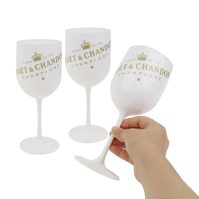 Moët – verres en plastique blancs, pour fête, boisson, vin, imitation verre,  plaqué Champagne, pour Cocktails | AliExpress