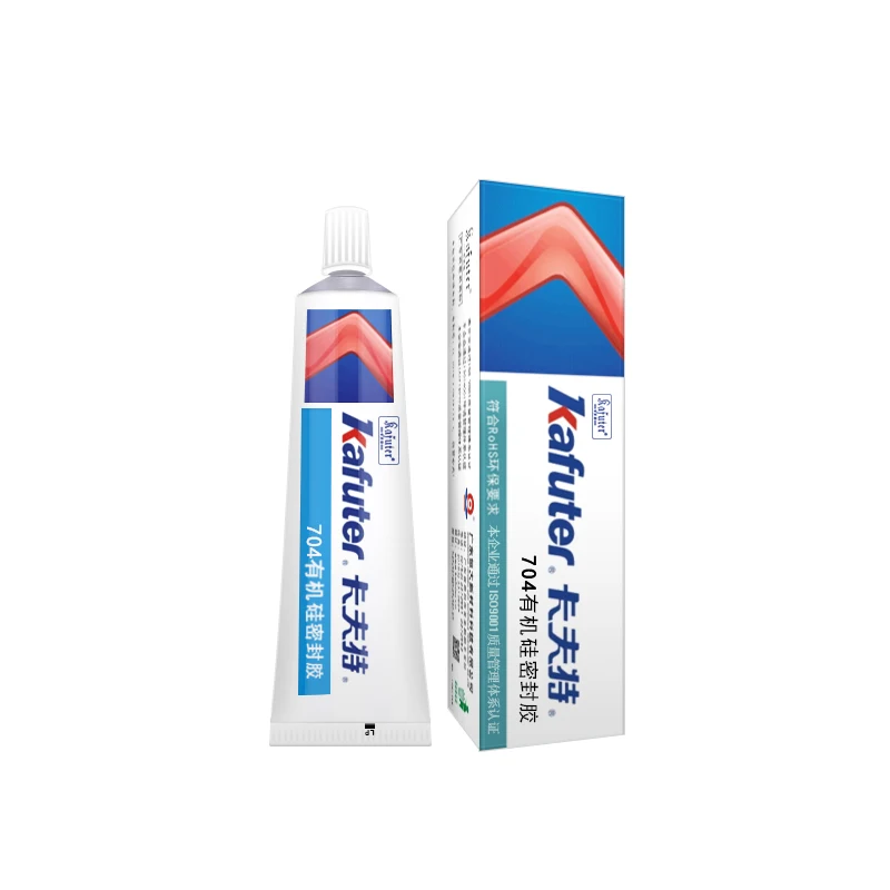 Kafuter K-704 705 704B белый черный прозрачный силиконовый промышленный клей 45 г |