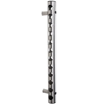 

Stainless Steel Red Wine Rack Wall Hung Vertical Creative Wine Rack Bottle Wall Mounted European Style Bar Home Wine Decoratio