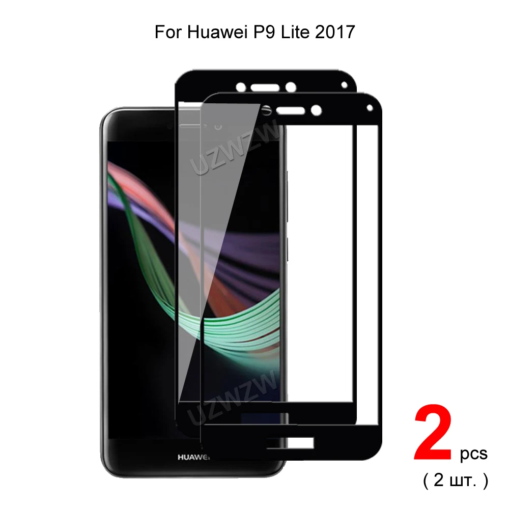 For Huawei P9 Lite 2017 (5.2 inch) Full Coverage Tempered Glass Phone Screen Protector Protective Guard Film 2.5D 9H Hardness | Мобильные