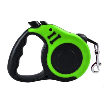 

3M/5M Retractable Dog Leash Cat Traction Rope Green Leashes Dog Walking Leash Collar Leash Dog Chain Accessories Pet Supplies