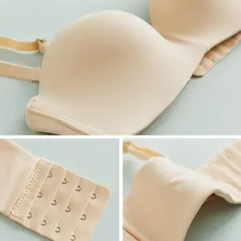 

1pcs Fashion Women Sexy Bra Seamless Half Cup Bra Underwear Women's Bras Invisible Underwear Ladies Brassiere Sexy Brassier V1J5