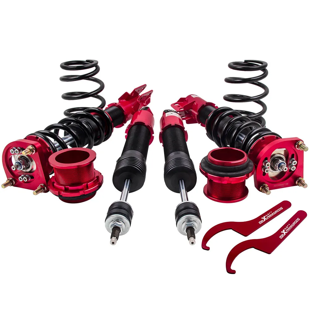 

Coilovers Kits for Ford Mustang 4th 94-04 24 Step Base Cobra Coupe 2-Door 24-Ways Adjustable Suspension Damper Shocks Absorber