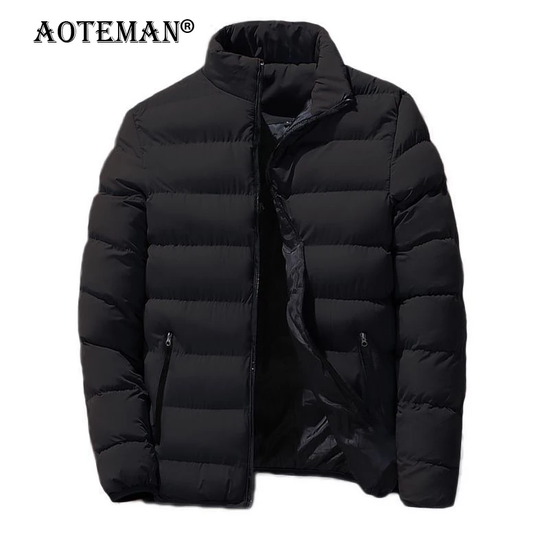 

Men Jackets Winter Parkas Warm Overalls Stand Collar Business Coats Slim Fit Men Clothing Male Thick Outwears Casual Coat LM145