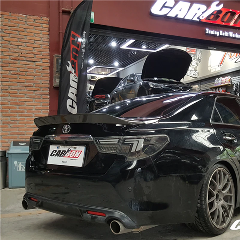 Спойлер для TOYOTA Mark X 2010 2018 спойлер REIZ высококачественный задний из углеродного