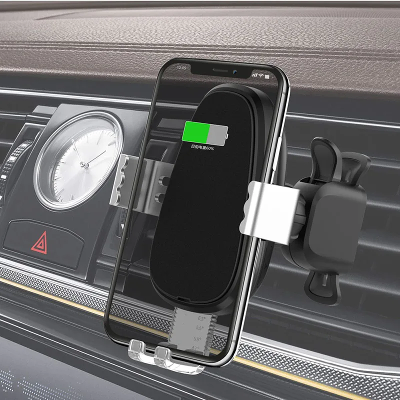 Bayerley авто беспроводной quick charge BQ007 горячий автомобиль вентиляционное зарядное устройство для телефона беспроводной быстрой зарядки Автомобильный держатель для телефона