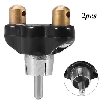 

2pcs Professional Alloy Tattoo Power Supply Tattoo Gun Machine RCA Conversion Head Tattoo Clip Cord Cable Converter For Tattoo