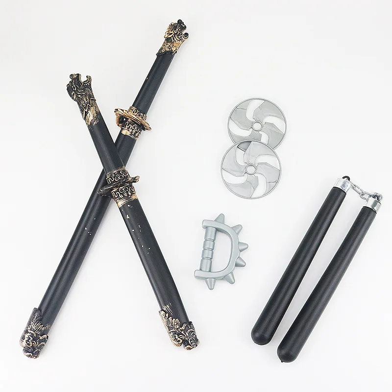 

Halloween Props Children Toy Sword Nunchukus Darts Toy Children Performance Cosplay Props Set