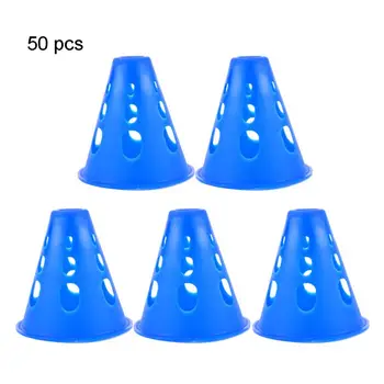 

Slalom Cones Plot 50 Pcs Skating Multicolor Pile Obstacle Skating Marking Cups 2020 Hot Sale