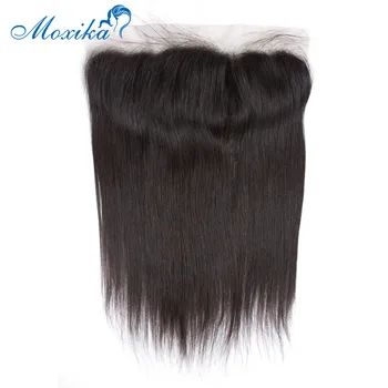 

Moxika Hair Brazilian Straight Hair HD Swiss Lace Frontal Closure Human Hair Lace Closure Remy Hair Transparent Lace Frontal