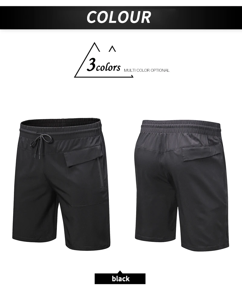 Новые мужские карманы на молнии мужские шорты для бега быстросохнущие спортивные шорты для фитнеса свободные уличные спортивные шорты мужские дышащие шорты