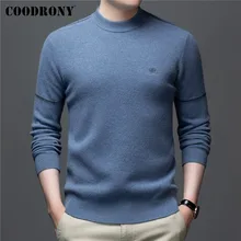 

COODRONY Brand Autumn Winter Thick Warm Sweater 100% Pure Merino Wool Pullover Men Soft Cashmere Knitwear O-Neck Jerseys C3114