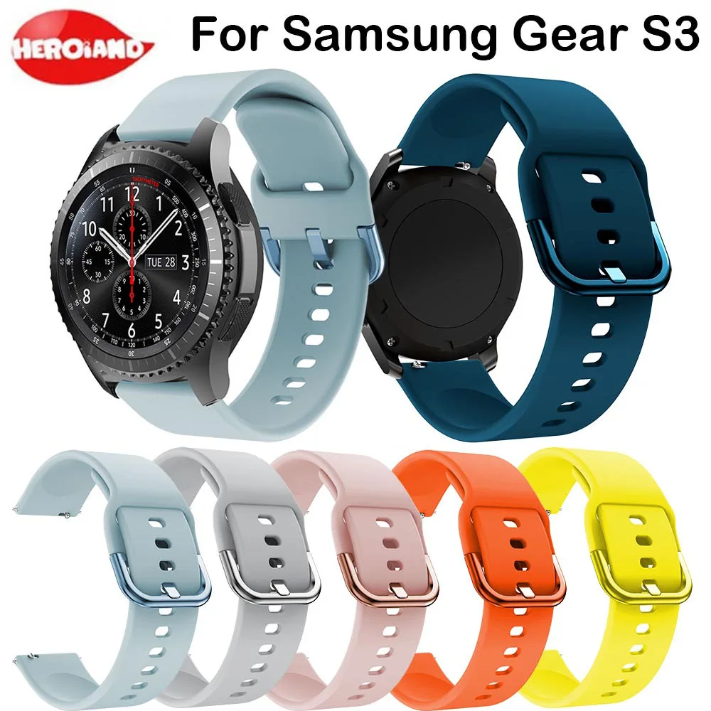 

Silicone Replacement Watch Band For Samsung Gear S3 Smart Watch Strap For Gear S3 Band Frontier Strap Gear S3 Classic Wristbands