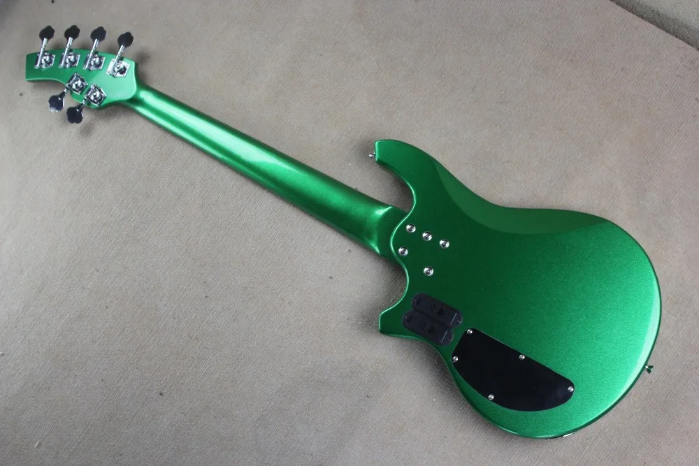 2016 новинка + фабрика Ernie Ball Music Man морской скат BONGO Bass Металлический Зеленый 6 струн