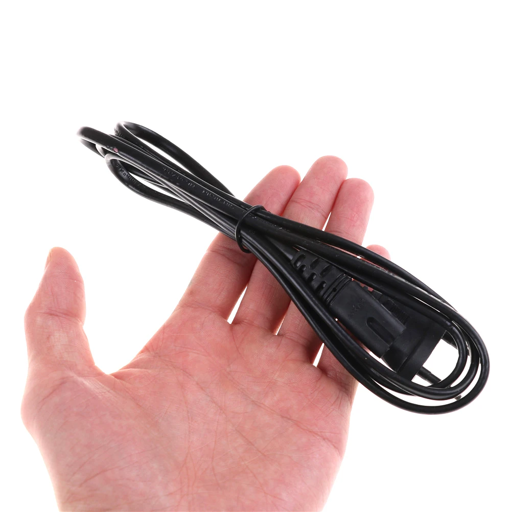 1PC 1.5m Short C7 To EU European 2-Pin Plug AC Power Cord Lead Cable 1.5M 5Ft Figure 8 Black PVC EU AC Power Plug Cable Tool