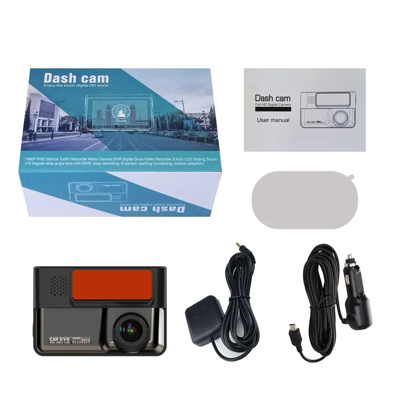 QPLOVE, новинка, 3,0 дюймов, ips экран, Dashcam HD 1080 P, Автомобильный видеорегистратор, 170 градусов, встроенный датчик гравитации, поддерживает контроль движения, циклическая запись