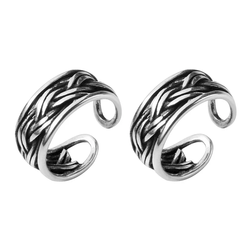 DS913 Trusta, 2 шт., 925 пробы, серебряные клипсы, серьги, манжета для женщин, девушек, девушек, без пирсинга, серьги, ювелирное изделие, DS534 - Окраска металла: DS913