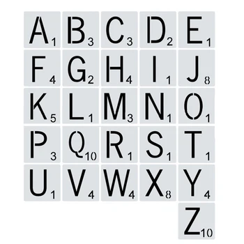 

26 Pcs/set Alphabet Letters DIY Craft Layering Stencils Painting Scrapbooking Stamping Embossing Album Paper Card Template #