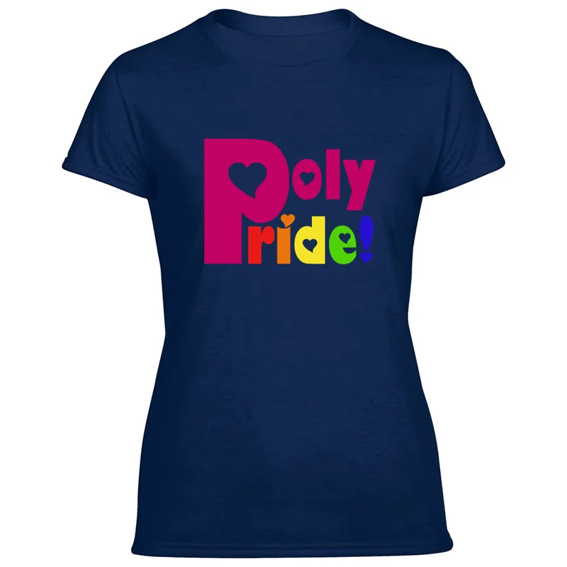 Модный стиль Poly Pride Футболка мужская с круглым вырезом унисекс Женский Топ Футболка большой размер 3xl 4xl 5xl поп фитнес