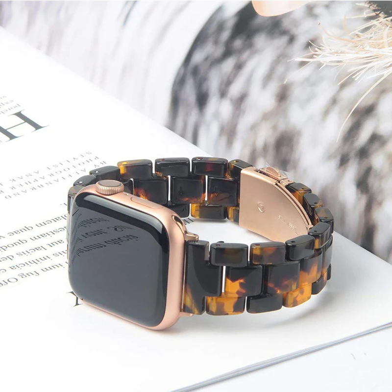 Полимерный ремешок для iWatch имитация керамического ремешка ремешок для APPLE Watch ремешок стальной ремешок с пряжкой браслет