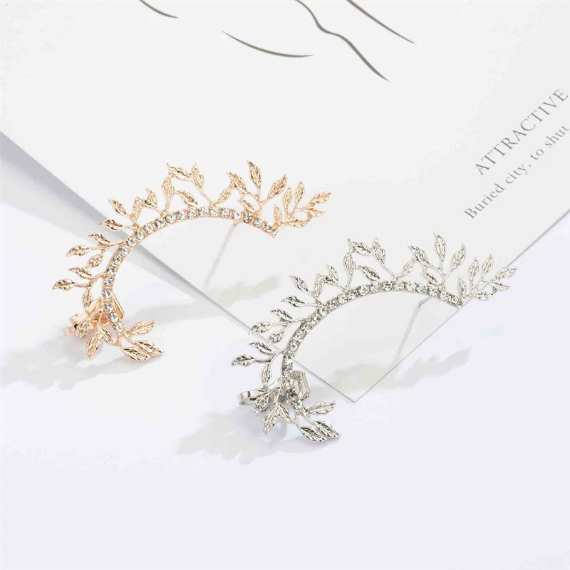 Fashion Vintage Punk Gothic Crystal Rhinestone Ear Cuff Wrap Stud Clip Earrings ear clip earrings clip earrings ear clip ear accessories