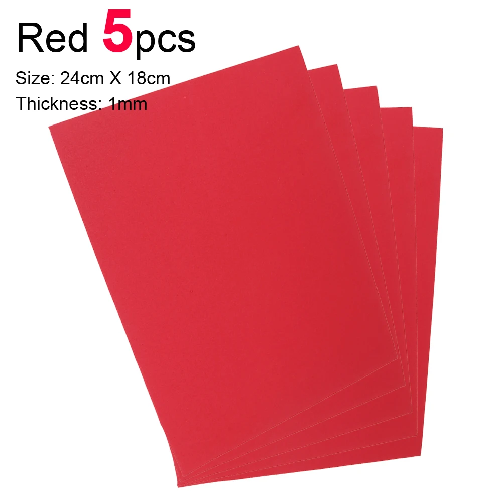 Red 5pcs ICERIO, 5 шт., 1 мм, тонкая муха, EVA foam paper, плавающая пена, полоски для бункера, сухая муха, Caddis, крыло, материал корпуса - Цвет: Red 5pcs