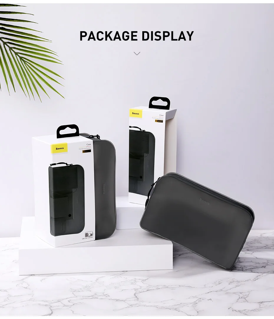 Baseus большой емкости чековый пакет питания банковская Сумка водонепроницаемая и пылезащитная Портативная сумка для хранения черного цвета