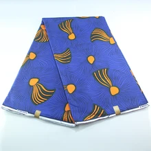 Хлопок Высокое качество Африканский Анкара Африканский настоящий гарантированный голландский воск 6 ярдов/партия для нигерийских женщин платье