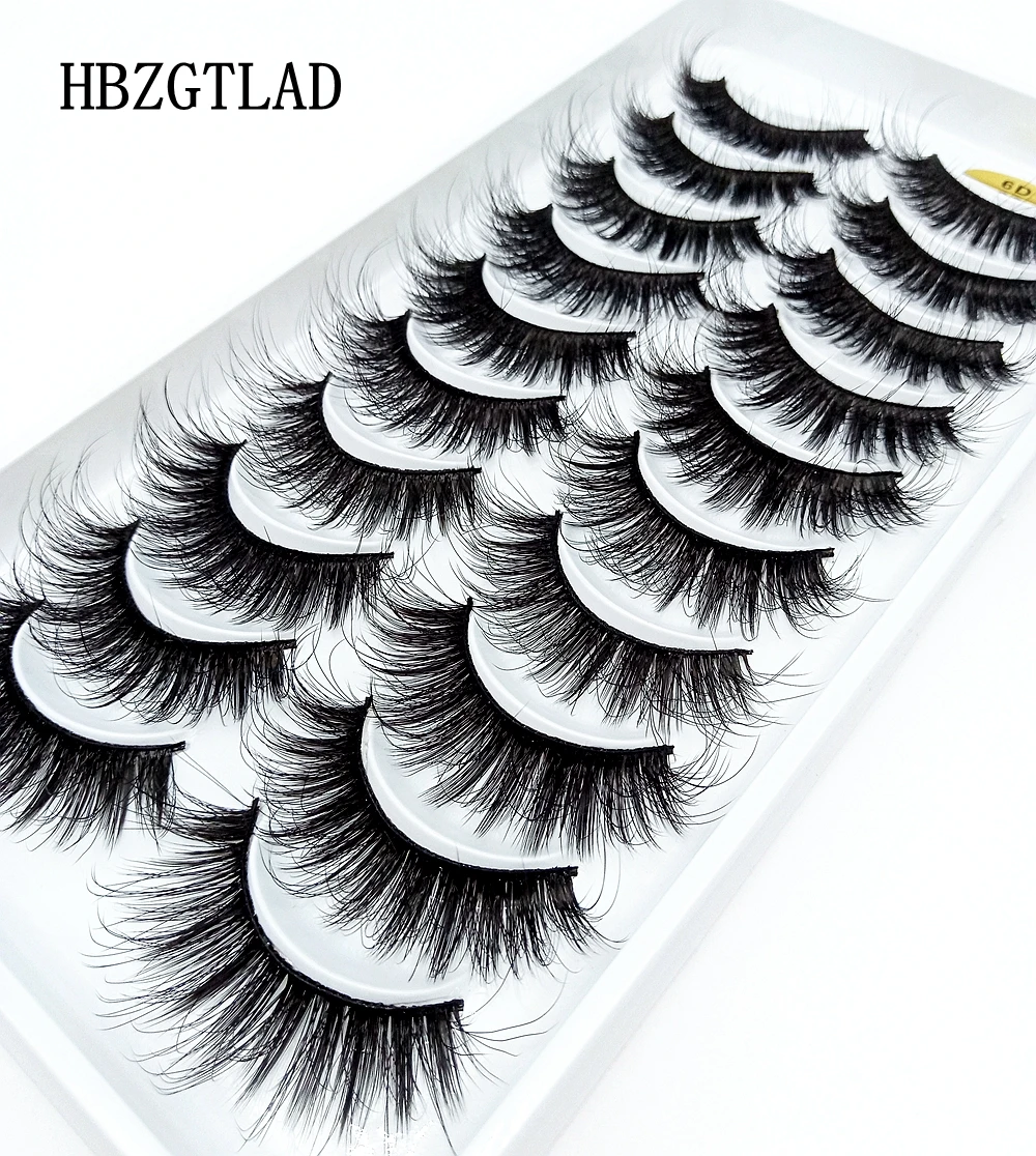

2019 NEW 10 pairs 100% Real Mink Eyelashes 3D Natural False Eyelashes 3d Mink Lashes Soft Eyelash Extension Makeup Kit Cilios