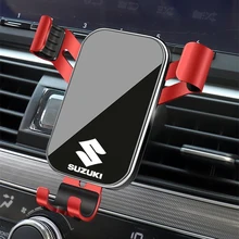 1 adet evrensel ABS yerçekimi araba telefon tutucu Suzuki Swift Samurai Vitara SX4 Jimny Alto Kaiser Ingnis