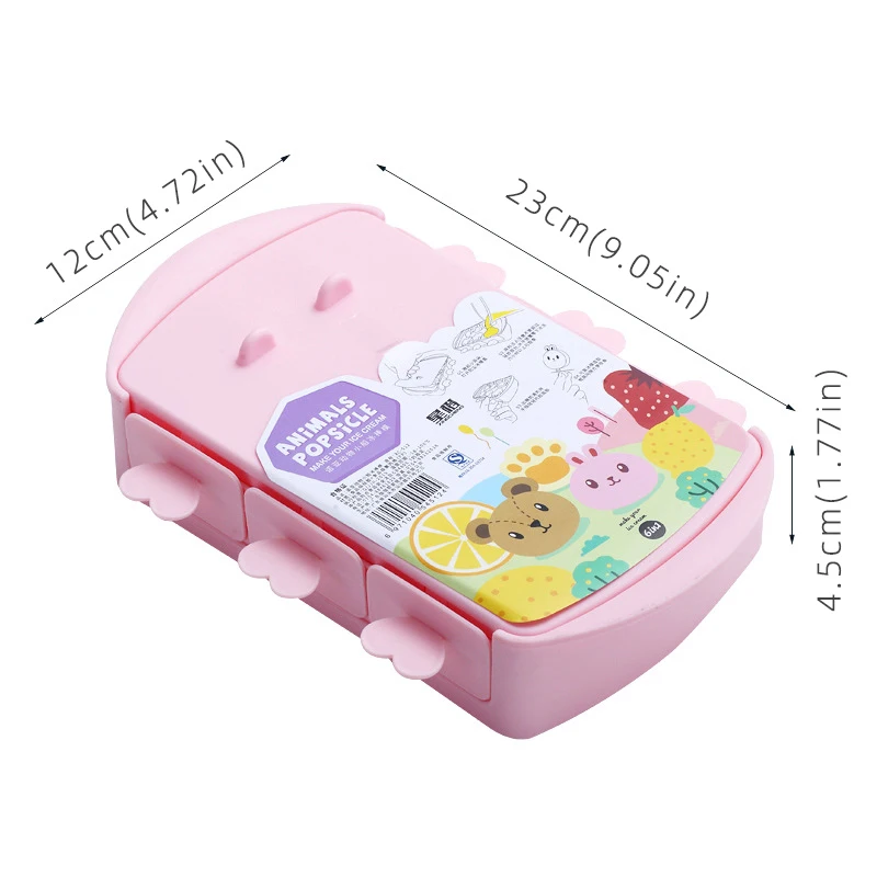Diy Silicone Popsicle Mold Cartoon Ice Cube Maker Reusable Bpa-Free Ice Pop Ice Cream Mold With Lids And Sticks Outils Desserts - Image 6