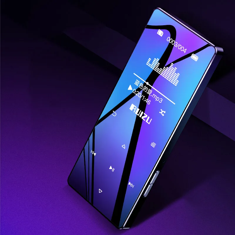 Ruizu D28 Bluetooth MP3 плеер со встроенным динамиком Ультратонкий портативный Walkman