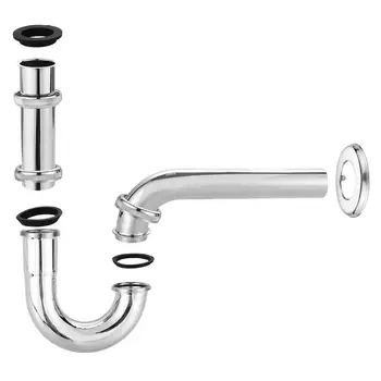 

1/4'' x 32mm Stainless Steel Waste Drain Valve Siphon Syphon For Faucet Sink