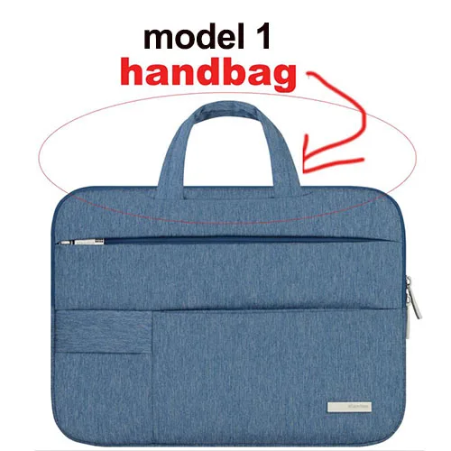 model 1dark blue Модная сумка для ноутбука, чехол для Mac Macbook Air Pro 11 13, рукав для ноутбука Asus Dell hp acer lenovo notebook 11,6 13,3 14 15,6 - Цвет: model 1dark blue