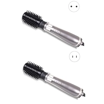 

Multifunctional 4 in 1 Step Hair Dryer Brush Rotating Hot Brush Hot Air Curler Iron Rotating Roller Comb Negative Ion Shape Comb